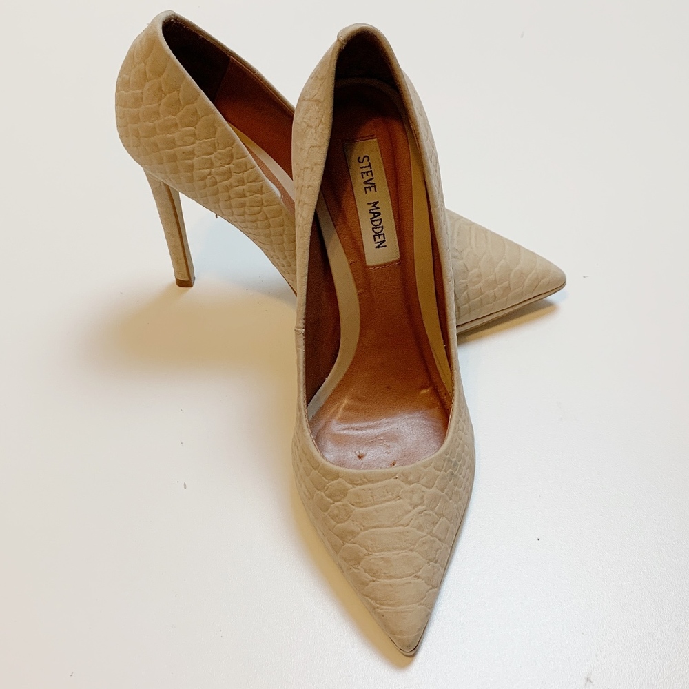 Steve Madden Nude Python Hellix Pump Stiletto Heel - image 3